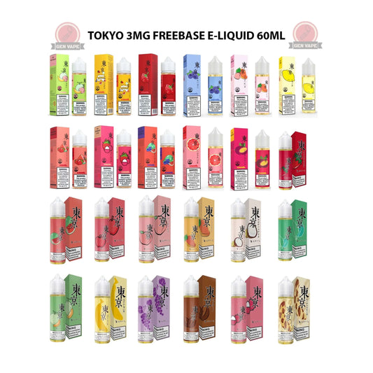 Tokyo Premium E-Liquid 60ml 3mg –  Vape Dubai