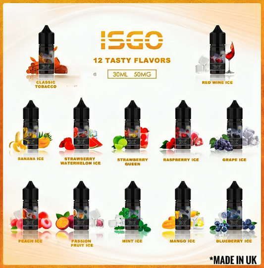 ISGO Salt Nic 30ml E-Liquid – Premium Vapes Dubai UAE