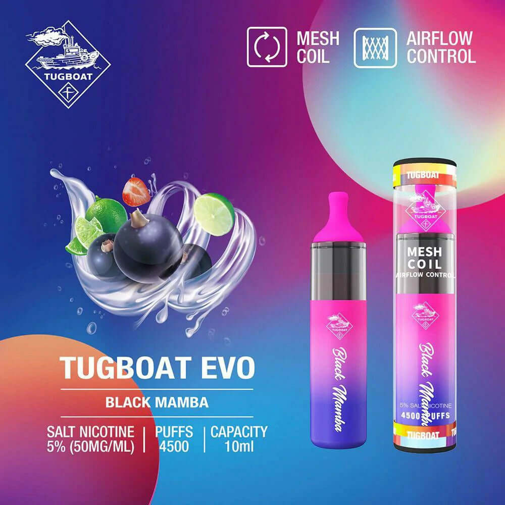 Tugboat Evo 4500 Puffs Disposable Vape 5% – Vape Dubai