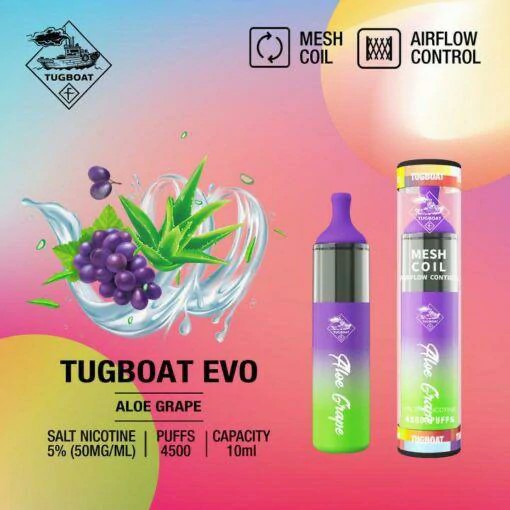 Tugboat EVO 4500 Puffs Disposable Vape in Dubai UAE | Vape Kits UAE