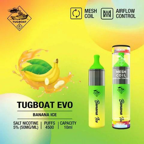 Tugboat EVO 4500 Puffs Disposable Vape in Dubai UAE | Vape Kits UAE