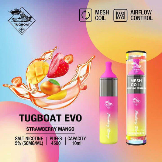 Tugboat Evo 4500 Puffs Disposable Vape 5% – Vape Dubai