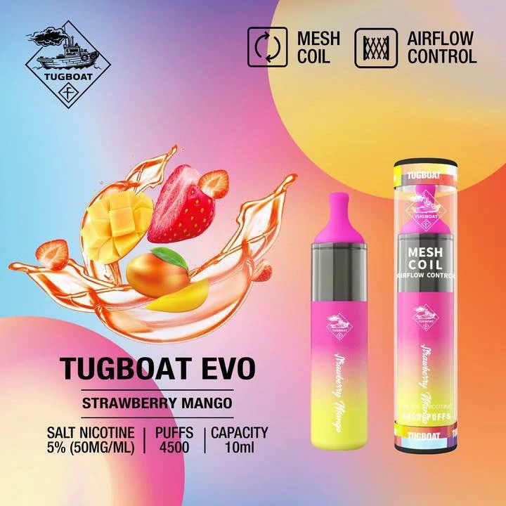 Tugboat EVO 4500 Puffs Disposable Vape in Dubai UAE | Vape Kits UAE