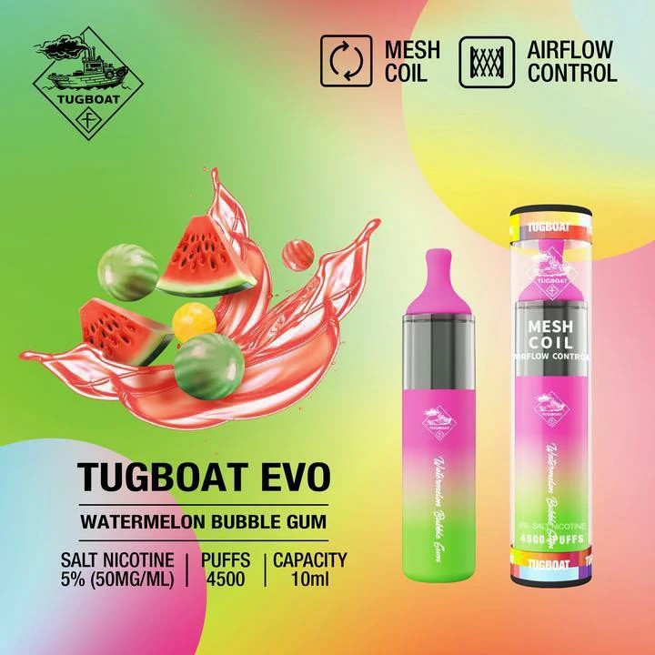 Tugboat EVO 4500 Puffs Disposable Vape in Dubai UAE | Vape Kits UAE