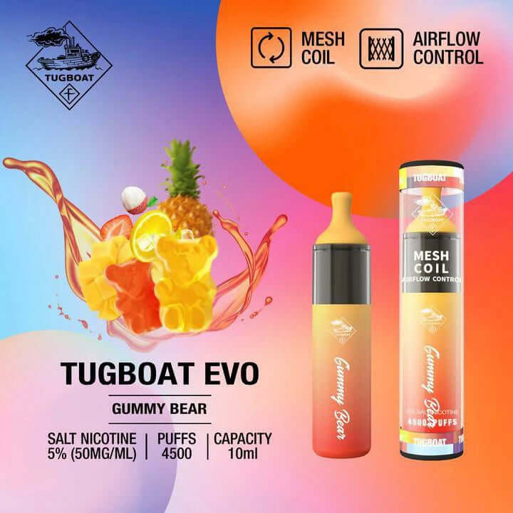 Tugboat Evo 4500 Puffs Disposable Vape 5% – Vape Dubai