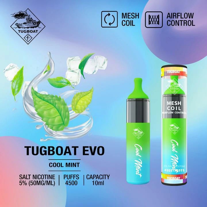 Tugboat EVO 4500 Puffs Disposable Vape in Dubai UAE | Vape Kits UAE