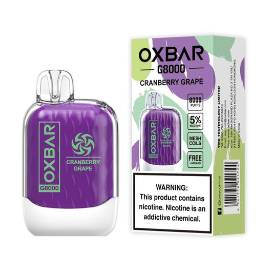 OXBAR G8000 Disposable Vape 8000 Puffs Rechargeable in Dubai UAE