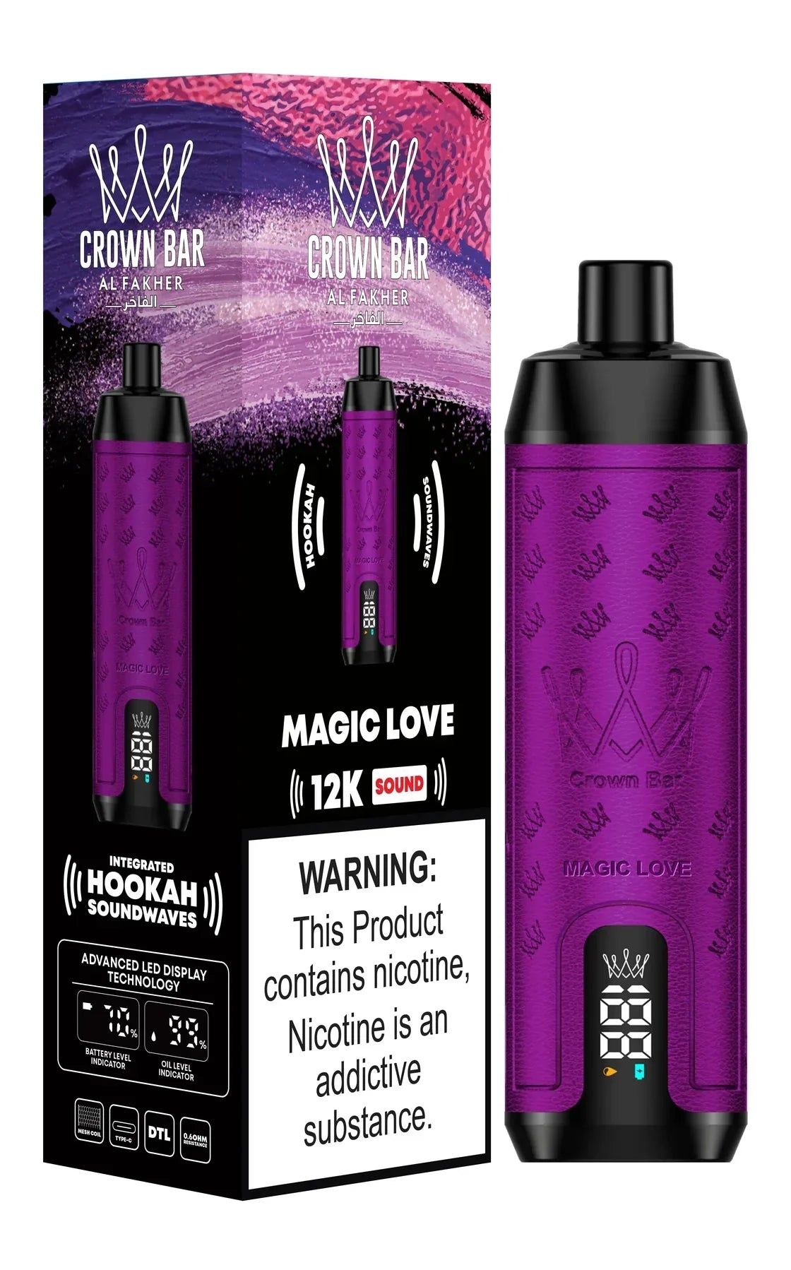 Al Fakher Crown Bar 12000 Puffs DLT Vape – Vape Dubai UAE