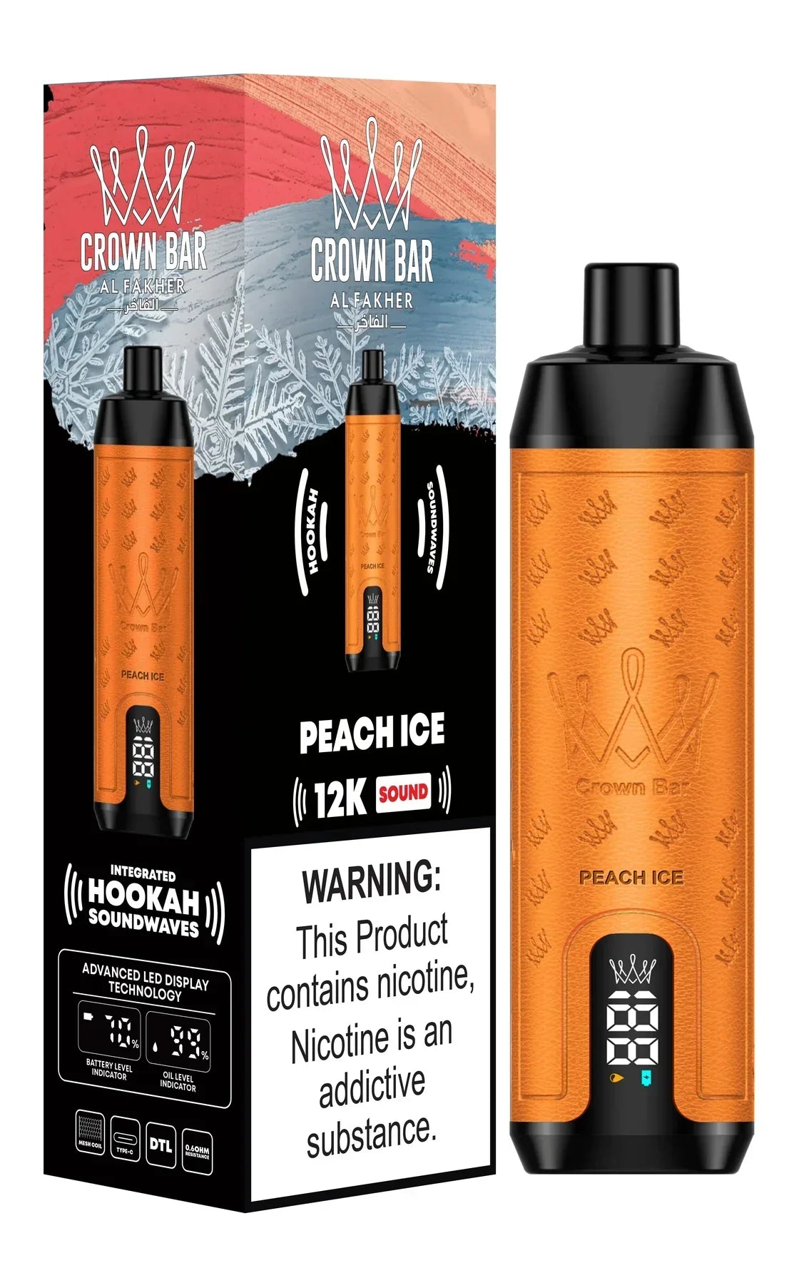 Al Fakher Crown Bar 12000 Puffs DLT Vape – Vape Dubai UAE