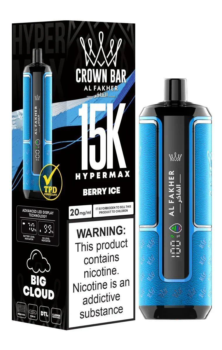 Al Fakher Crown Bar Hypermax 15000 Puffs Vape in Dubai UAE