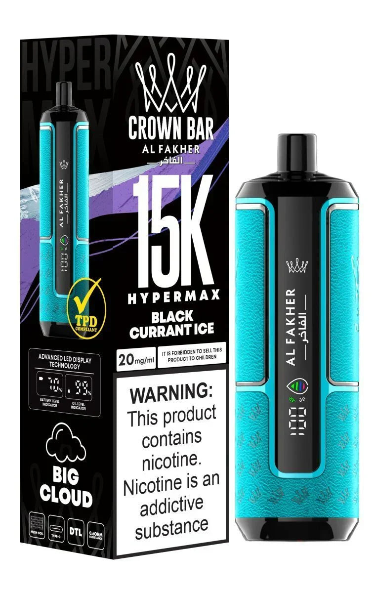 Al Fakher Crown Bar Hypermax 15000 Puffs Vape in Dubai UAE