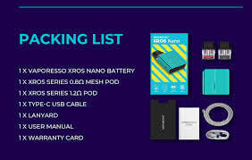 Vaporesso XROS Nano Pod Kit 1000mAh 2ml Rechargeable Dubai UAE