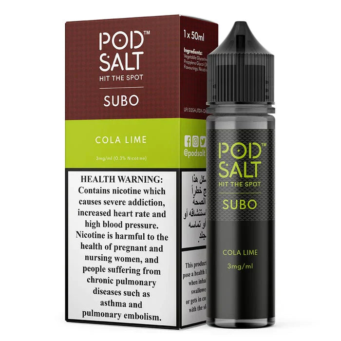 Pod Salt Subo 50ml E-Liquid 3mg – Buy in Dubai