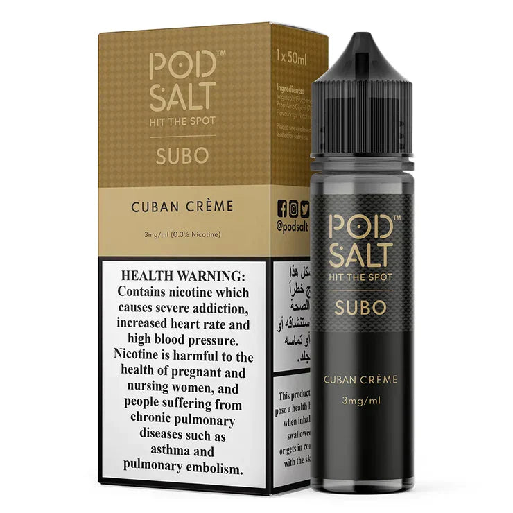 Pod Salt Subo 50ml E-Liquid 3mg – Buy in Dubai