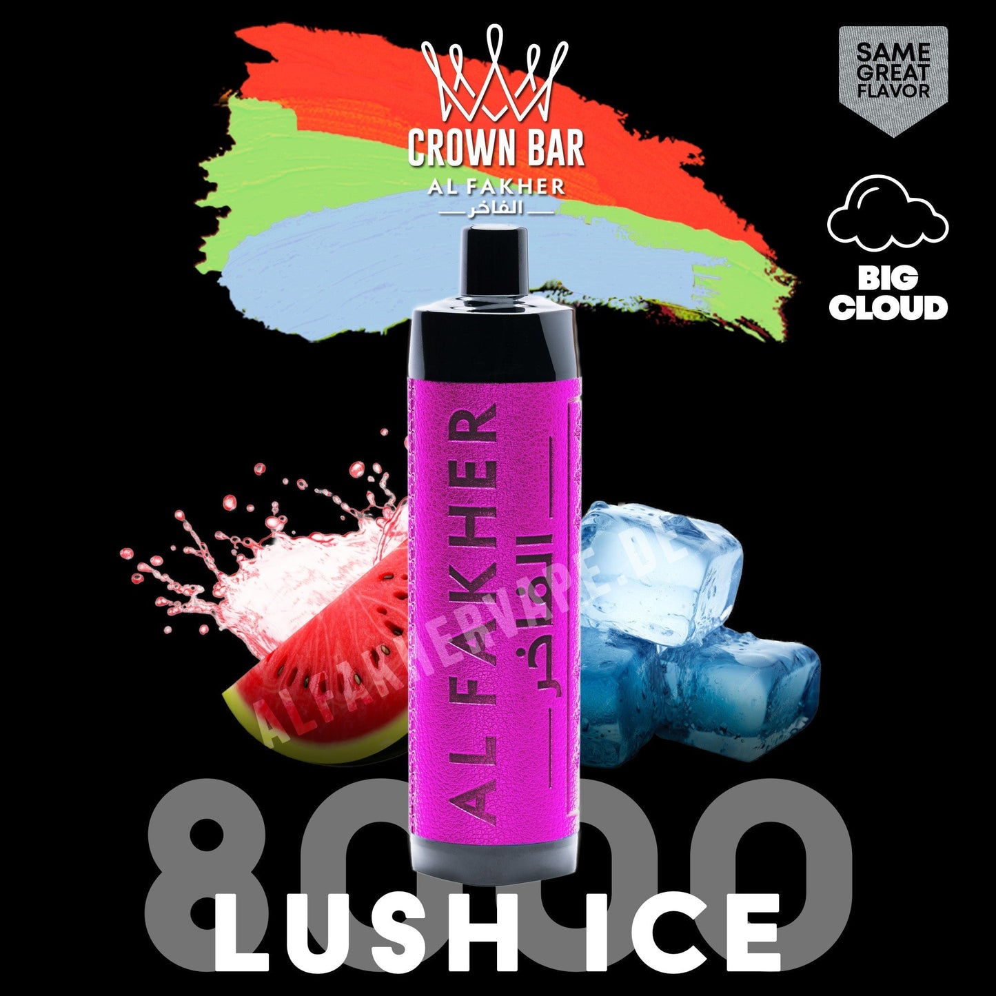 Al Fakher 8000 Puffs Crown Bar Disposable Vape Device in Dubai