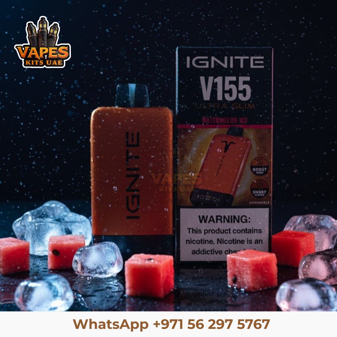 IGNITE V155 Disposable Vape  15,500 Puffs  Rechargeable  Dubai
