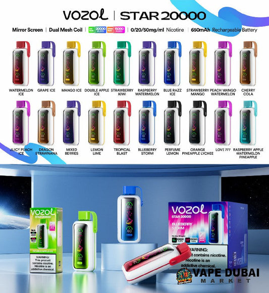 Vozol Star 20000 Puffs Dual Power Disposable Vape in Dubai