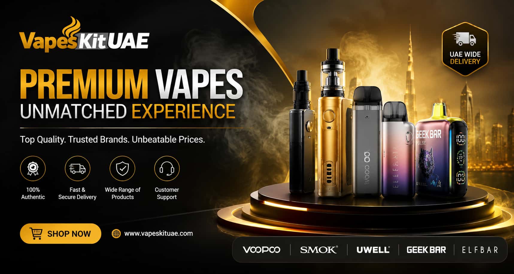 Vape Shop Dubai UAE | Buy Disposable Vape & Pod Kits Online